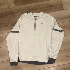 Nike White and Gray Tiger Woods Collection Pullover